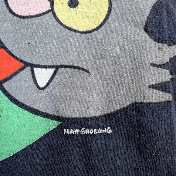 The Simpsons, The Itchy & Scratchy Show T-shirt Size XL Blue - Picture 3 of 10